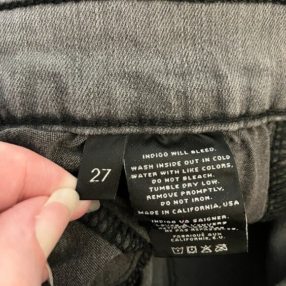 J Brand Womens Jeans Skinny Leg Onyx Gray Denim Size 27 Low Rise - Picture 6 of 6